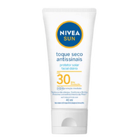 NIVEA SUN Protetor Solar Facial Toque Seco Antissinais FPS30