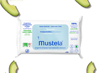 Toalhas umedecidas compostáveis sem perfume Mustela